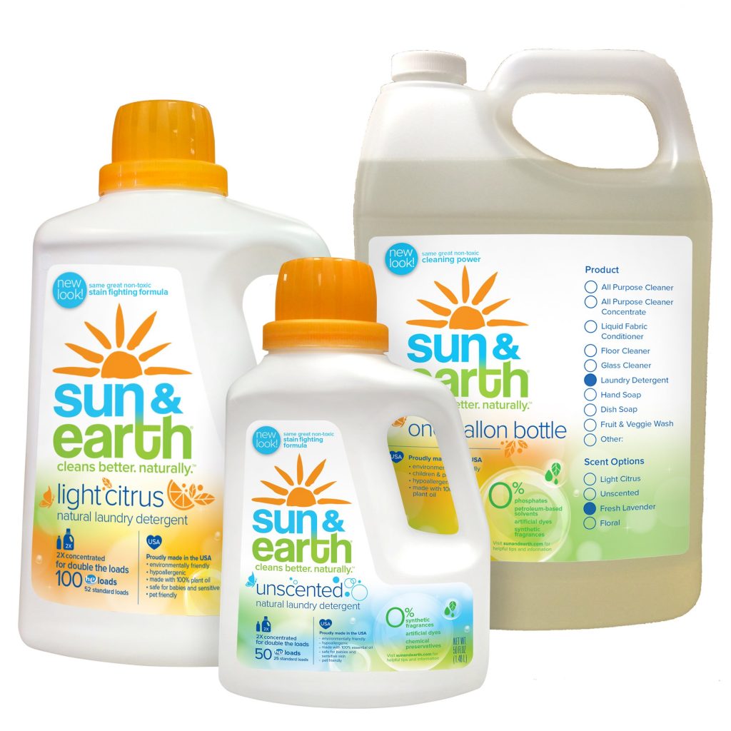 sun and earth laundry detergent