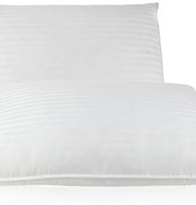 East Coast Bedding 2 Pack Luxury Goose Feather & Down Filled Pillows for Sleeping