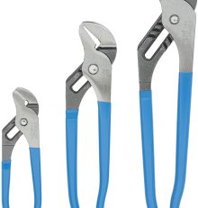 Channellock GS-3 3 Piece Straight Jaw Tongue and Groove Pliers Set