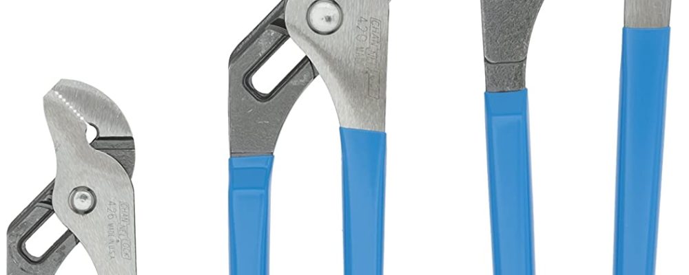 Channellock GS-3 3 Piece Straight Jaw Tongue and Groove Pliers Set