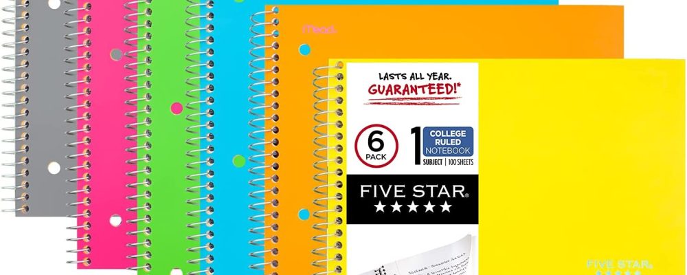 Five Star Spiral Notebooks