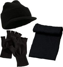 Wool M1941 Beanie Wool Scarf Wool Gloves Set
