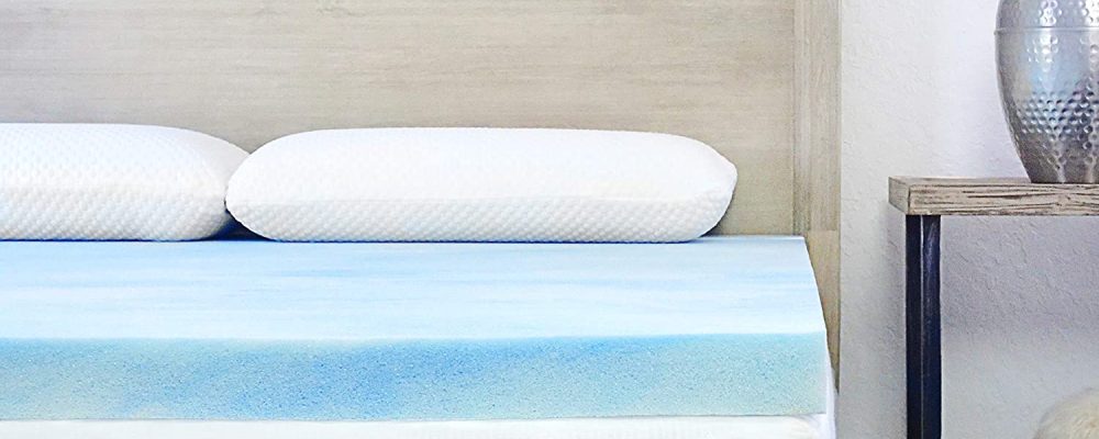 Sure2Sleep Gel Swirl Memory Foam Mattress Topper