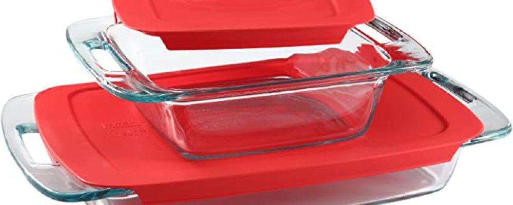 Pyrex Easy Grab Glass Food Bakeware and Storage Containers