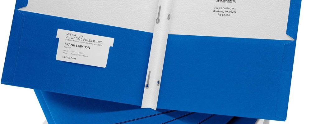 FILE-EZ Two-Pocket Folders